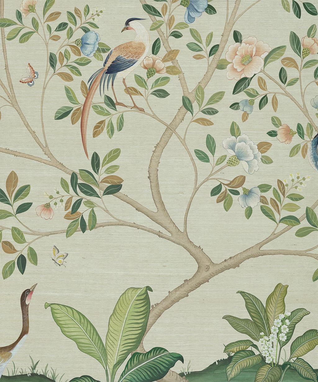 Spring Landscape Grasscloth Mural - Image 3
