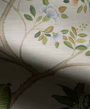Load image into Gallery viewer, Spring Landscape Grasscloth Wallpaper - Colorway: Beige - Swatch
