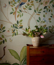 Load image into Gallery viewer, Spring Landscape Grasscloth Wallpaper - Colorway: Beige - Insitu