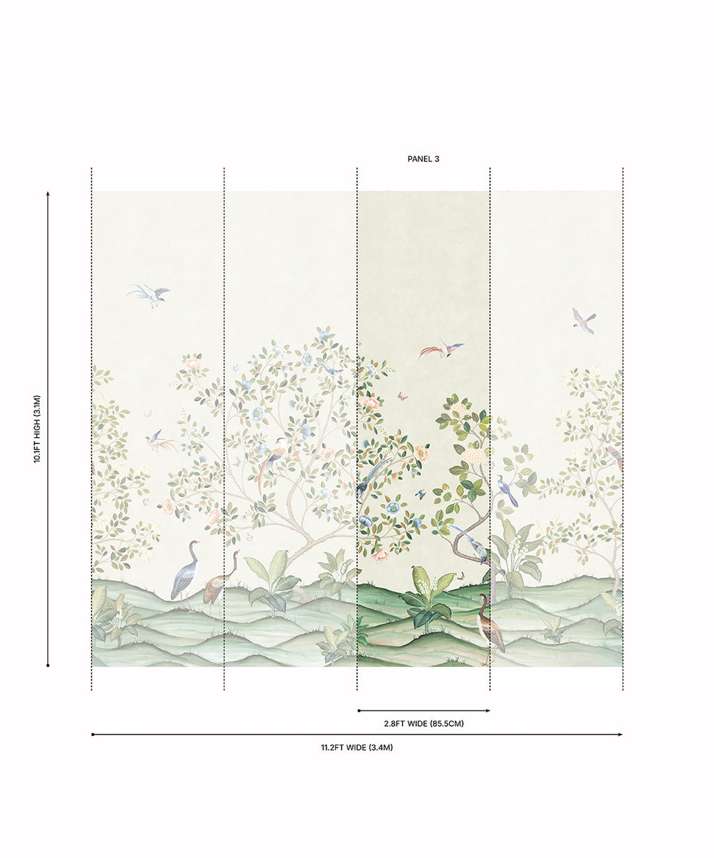 Spring Landscape Grasscloth Mural - Image 7