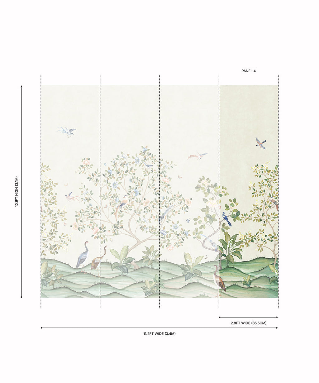 Spring Landscape Grasscloth Mural - Image 8