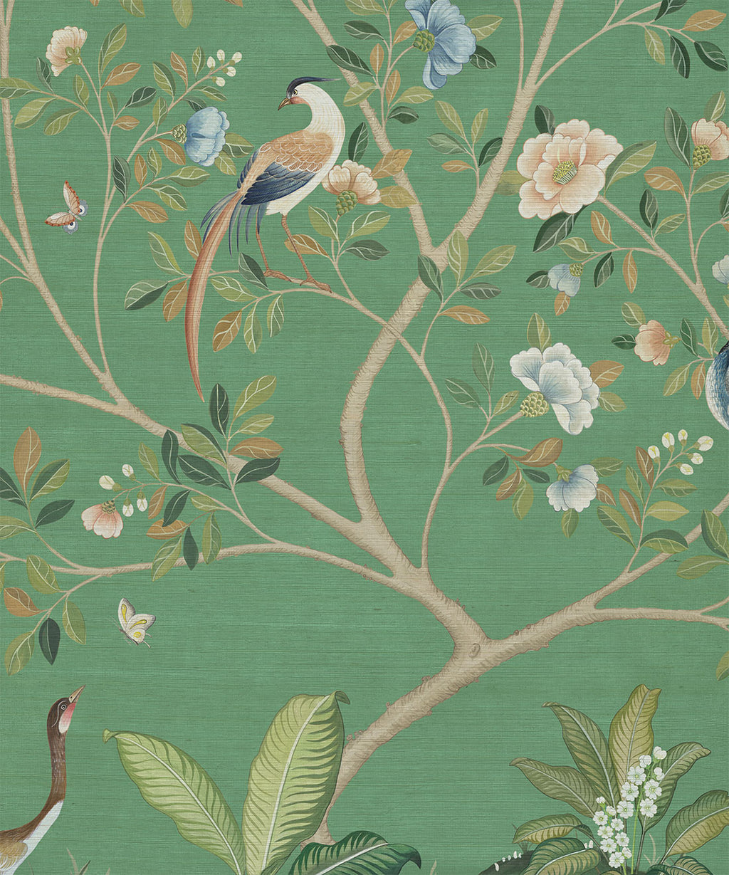 Spring Landscape Grasscloth Mural - Image 9