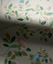 Load image into Gallery viewer, Camilla Tree Grasscloth Mural - Colorway: Beige - Swatch