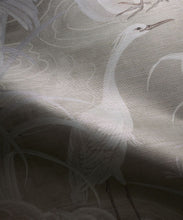 Load image into Gallery viewer, Water Birds Grasscloth Wallpaper - Colorway: Beige - Swatch
