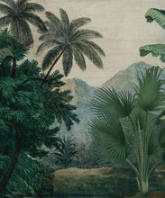 Load image into Gallery viewer, Palm Landscape Grasscloth Mural - Image 3