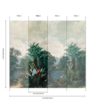 Load image into Gallery viewer, Palm Landscape Grasscloth Mural - Image 6