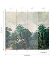 Load image into Gallery viewer, Palm Landscape Grasscloth Mural - Image 8