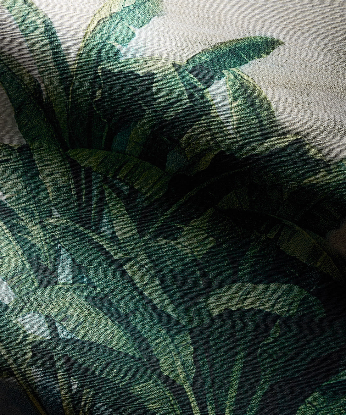 Palm Landscape Grasscloth Wallpaper - Colorway: Original - Rich Traditions Collection - Swatch