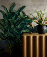 Load image into Gallery viewer, Palm Landscape Grasscloth Wallpaper - Colorway: Original - Rich Traditions Collection - Insitu