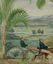 Load image into Gallery viewer, The Race at Hyde Park Grasscloth Mural - Image 3