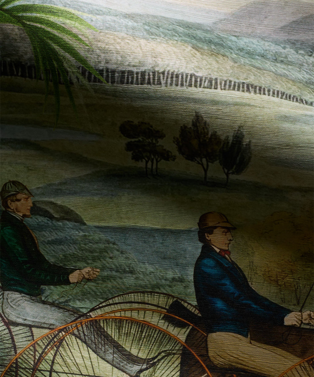 The Race At Hyde Park Grasscloth Wallpaper - Colorway: Original - Rich Traditions Collection - Swatch