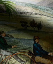 Load image into Gallery viewer, The Race At Hyde Park Grasscloth Wallpaper - Colorway: Original - Rich Traditions Collection - Swatch
