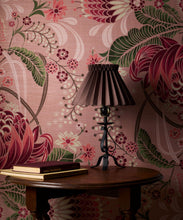Load image into Gallery viewer, Bush Beauty Grasscloth Wallpaper - Colorway: Pink - Insitu