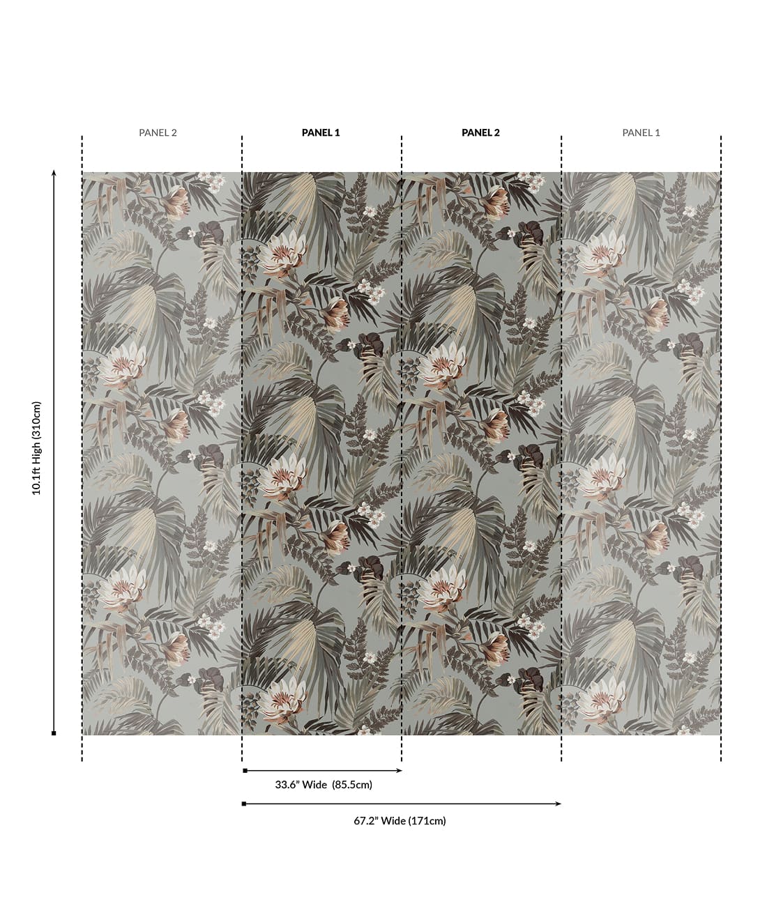 Majestic Palm Grasscloth Wallpaper - Image 6