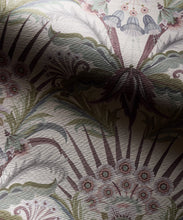 Load image into Gallery viewer, Morning Flowers Grasscloth Wallpaper - Colorway: Lavender - Rich Traditions Collection - Swatch