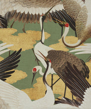 Load image into Gallery viewer, Cranes Grasscloth Wallpaper - Image 3