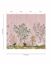 Load image into Gallery viewer, Oriental Garden Grasscloth Wallpaper - Colorway: Coral - Swatch