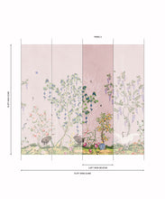 Load image into Gallery viewer, Oriental Garden Grasscloth Wallpaper - Garden Party - Grasscloth - Colorway: Coral
