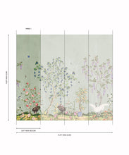 Load image into Gallery viewer, Oriental Garden Grasscloth Wallpaper - Garden Party - Grasscloth - Colorway: Green Tea