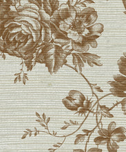 Load image into Gallery viewer, Kathryn Grasscloth Wallpaper - Colourway: Brown - Close Up