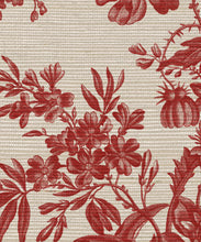 Load image into Gallery viewer, Kathryn Grasscloth Wallpaper - Colourway: Red - Swatch