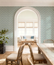 Load image into Gallery viewer, Max Grasscloth Wallpaper - Colourway: Swedish Blue - Insitu
