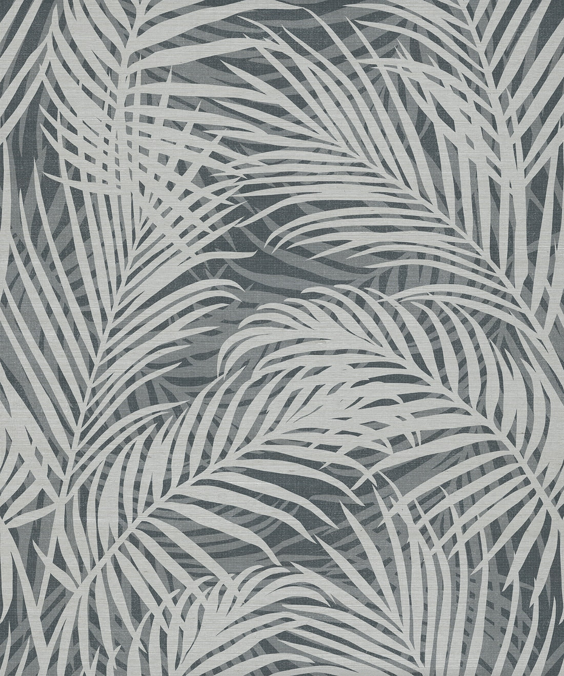 Laguna Palms Grasscloth Wallpaper - Colourway: Denim - Pattern Play Collection