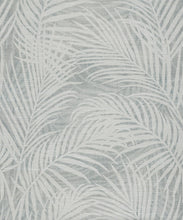 Load image into Gallery viewer, Laguna Palms Grasscloth Wallpaper - Colourway: Gemma Blue - Pattern Play Collection
