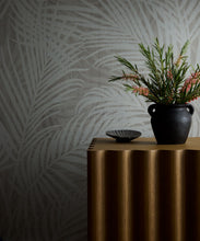 Load image into Gallery viewer, Laguna Palms Grasscloth Wallpaper - Colorway: Plaster - Pattern Play Collection - Insitu