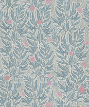 Load image into Gallery viewer, Linen Seagrass Grasscloth Wallpaper - Colourway: Jena Blues - Pattern Play Collection