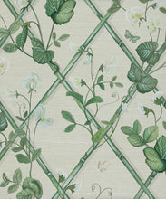 Load image into Gallery viewer, Grande Climbing Sweet Pea Grasscloth Wallpaper - Image 5