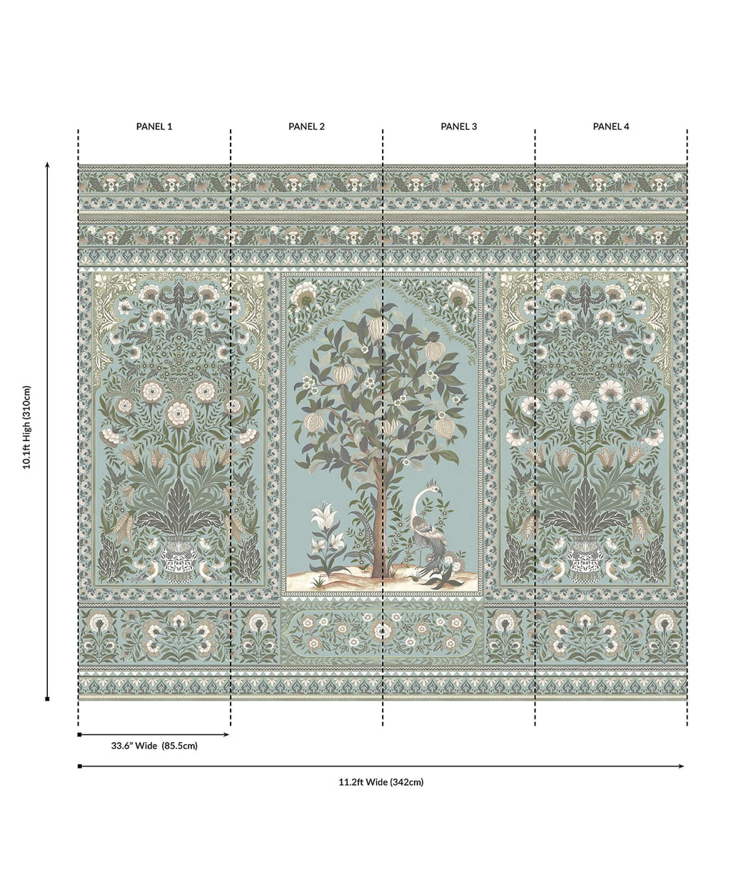 Pavilion Grasscloth Mural - Image 10