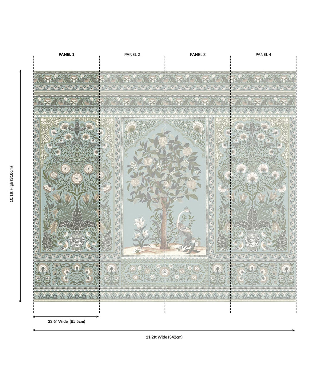 Pavilion Grasscloth Mural - Image 11