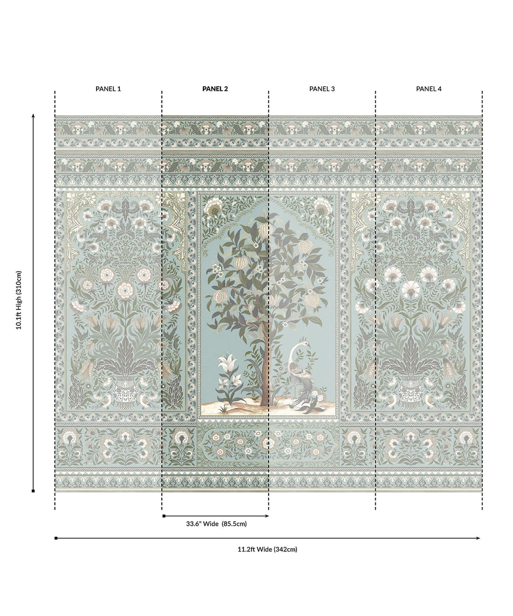 Pavilion Grasscloth Mural - Image 12