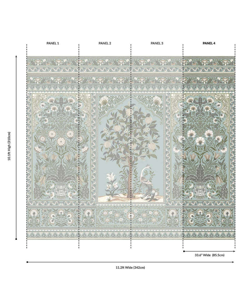 Pavilion Grasscloth Mural - Image 14