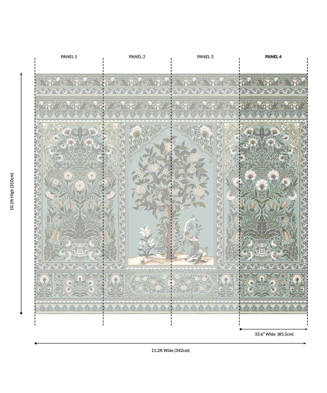 Pavilion Grasscloth Mural - Image 14