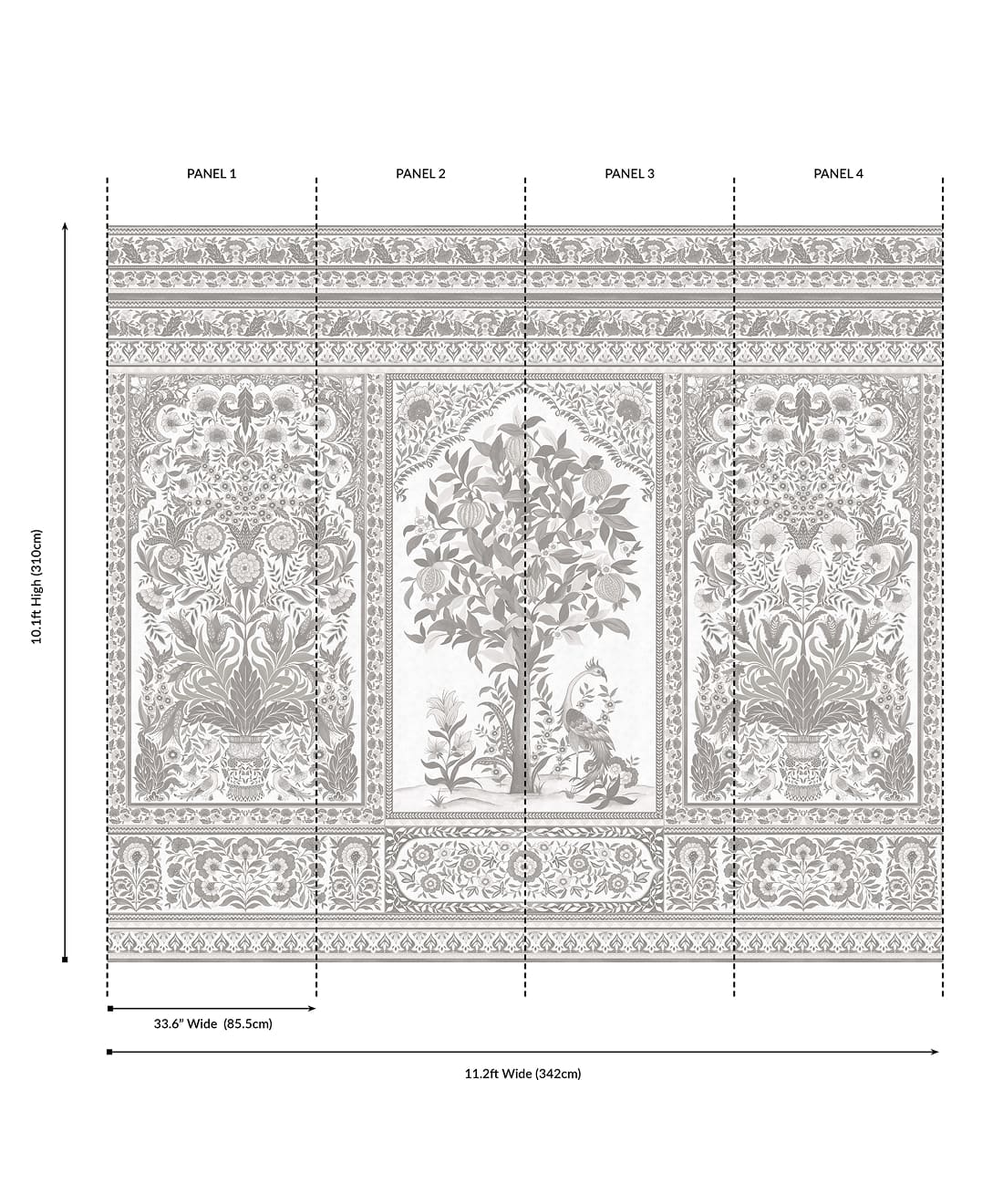 Pavilion Grasscloth Mural - Image 16