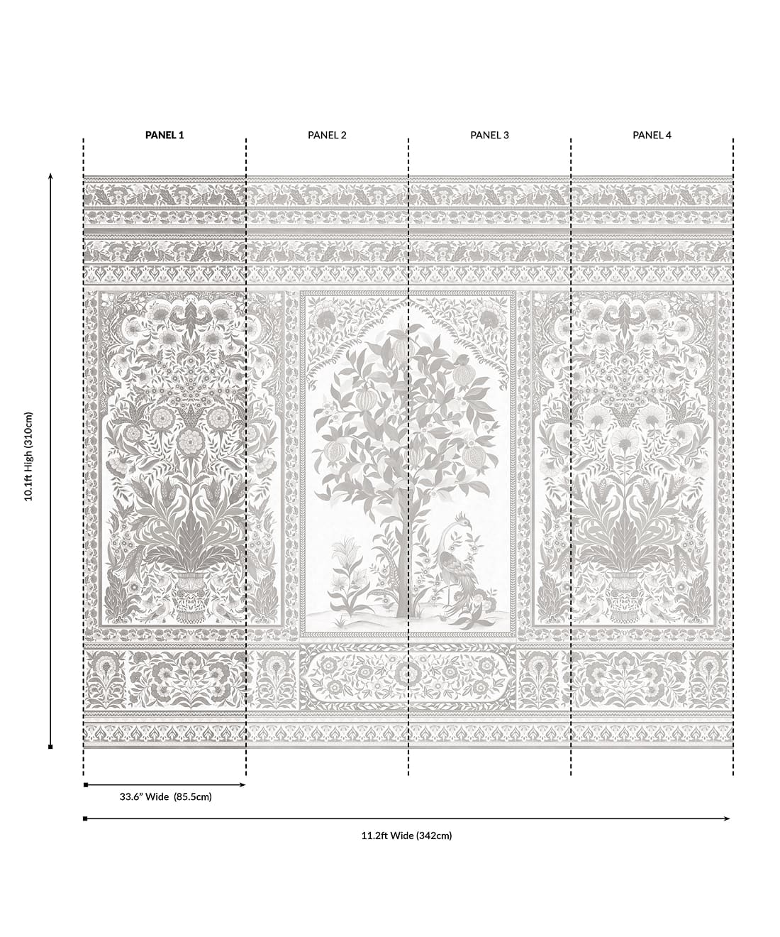 Pavilion Grasscloth Mural - Image 17