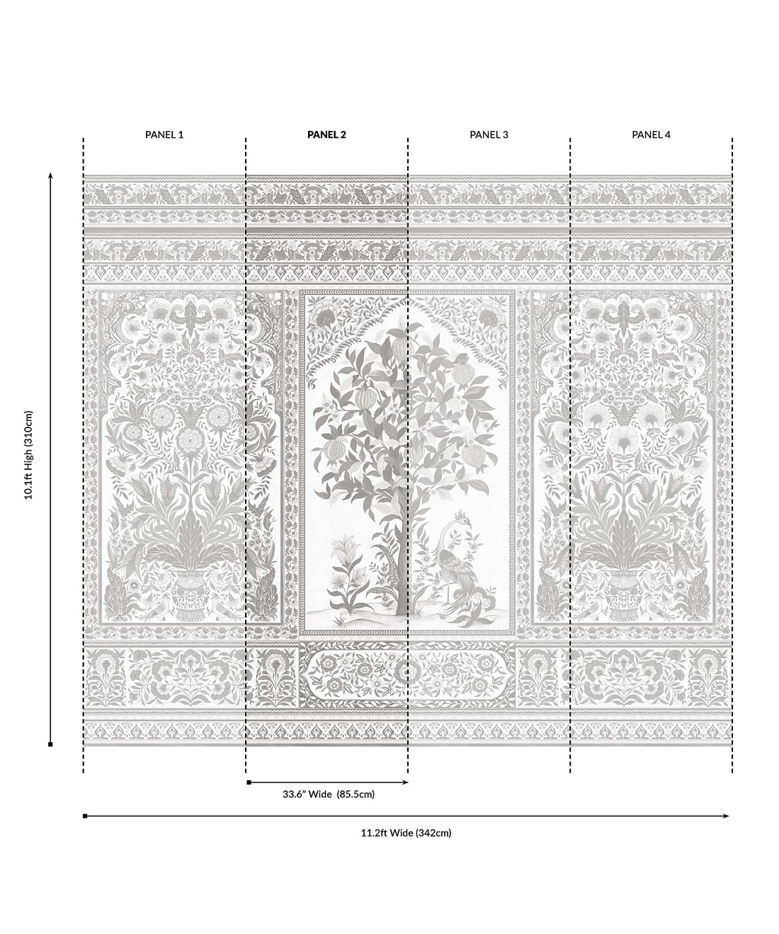 Pavilion Grasscloth Mural - Image 18