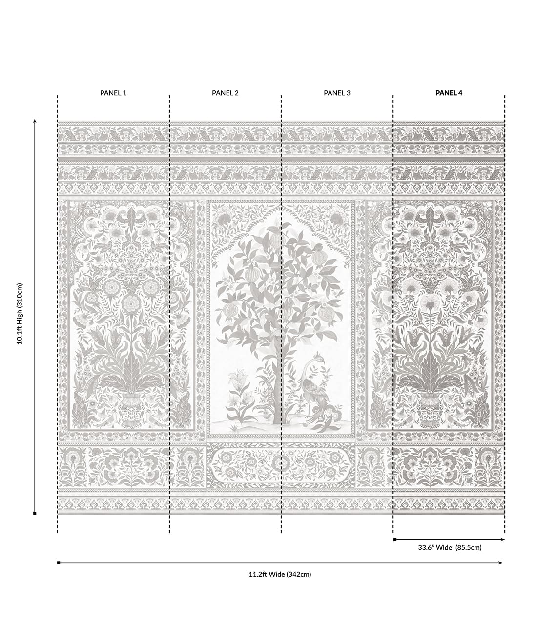 Pavilion Grasscloth Mural - Image 20