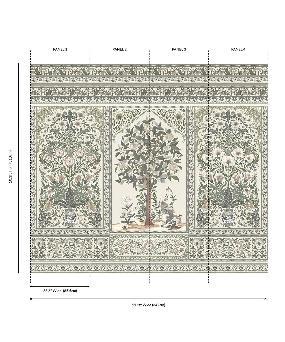 Pavilion Grasscloth Mural - Image 22