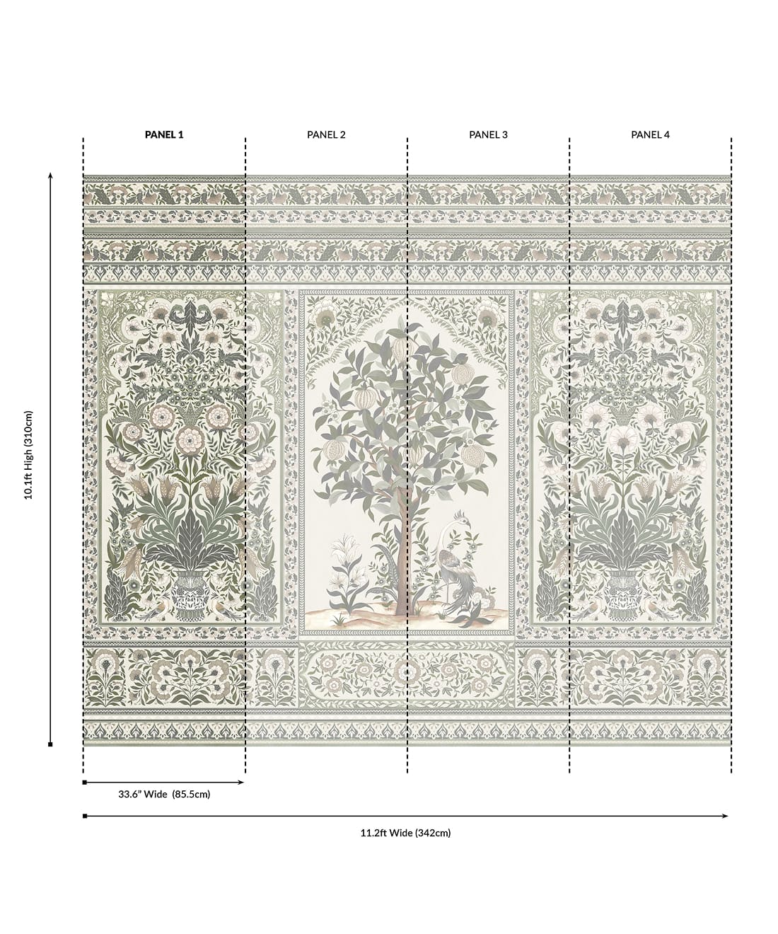 Pavilion Grasscloth Mural - Image 23