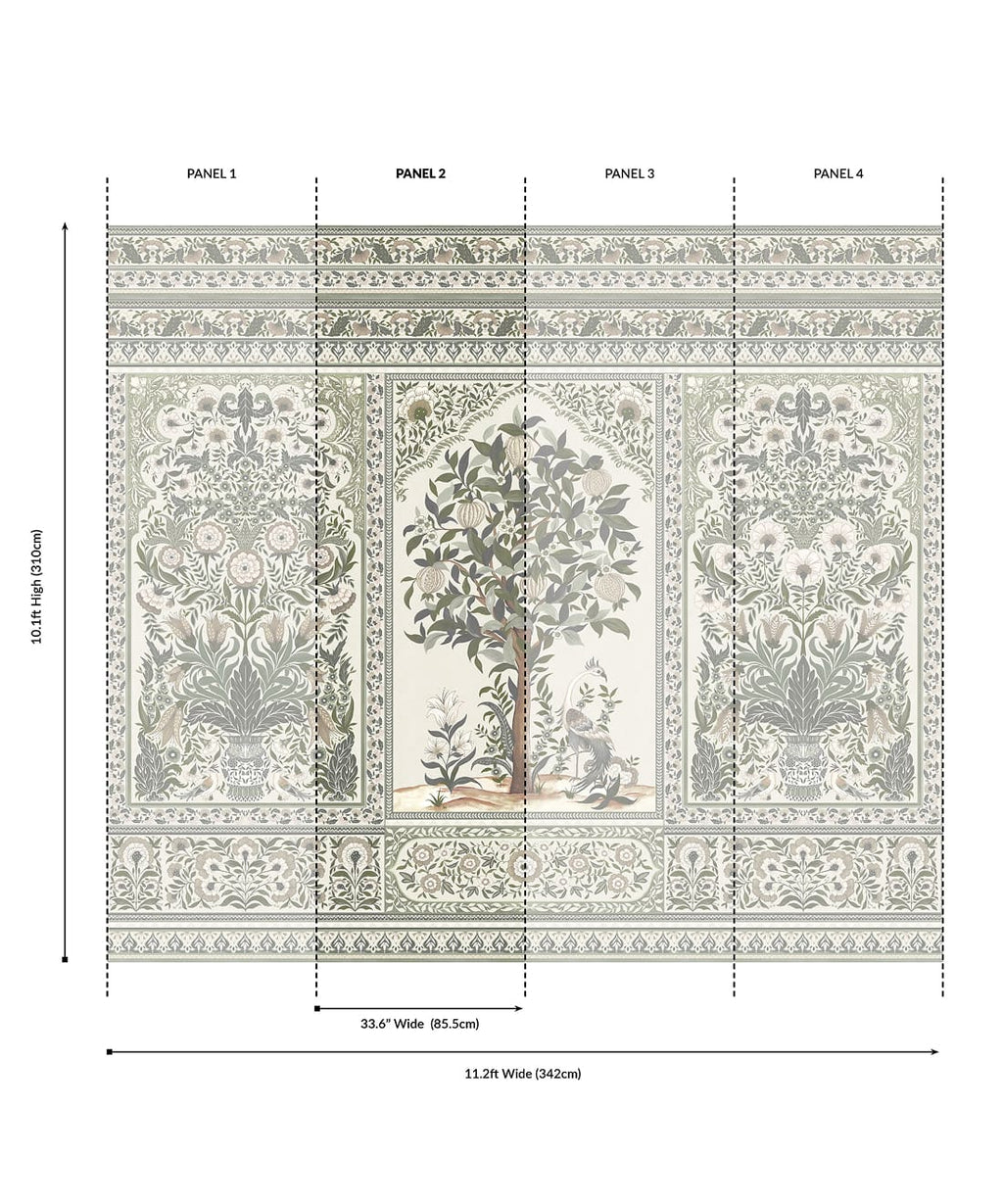 Pavilion Grasscloth Mural - Image 24