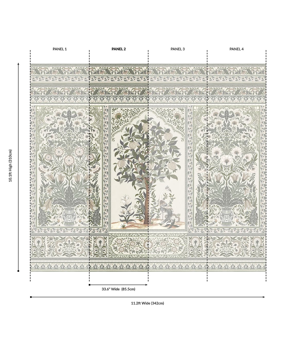 Pavilion Grasscloth Mural - Image 24