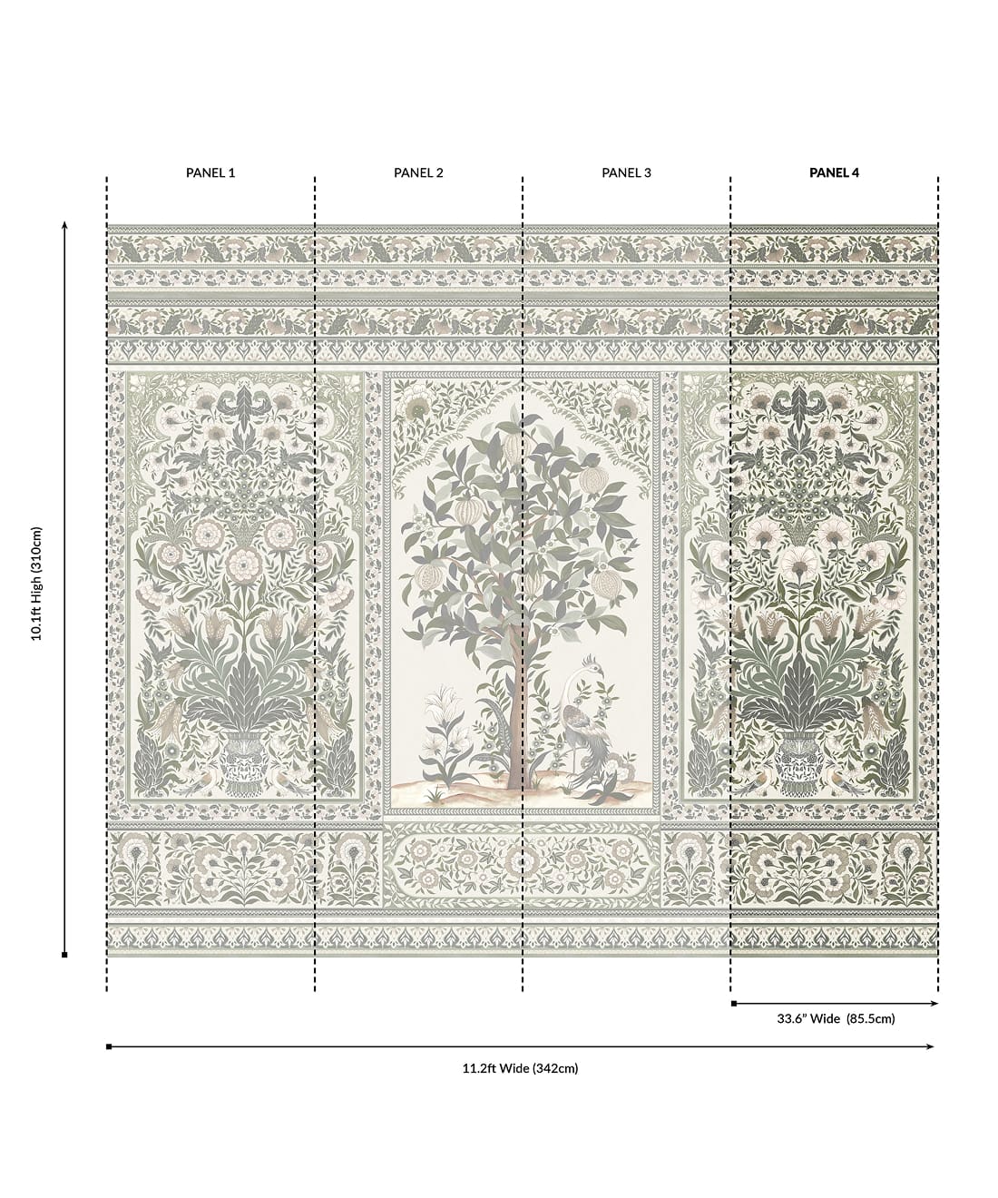Pavilion Grasscloth Mural - Image 26