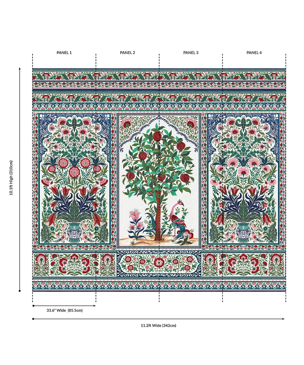 Pavilion Grasscloth Mural - Image 28