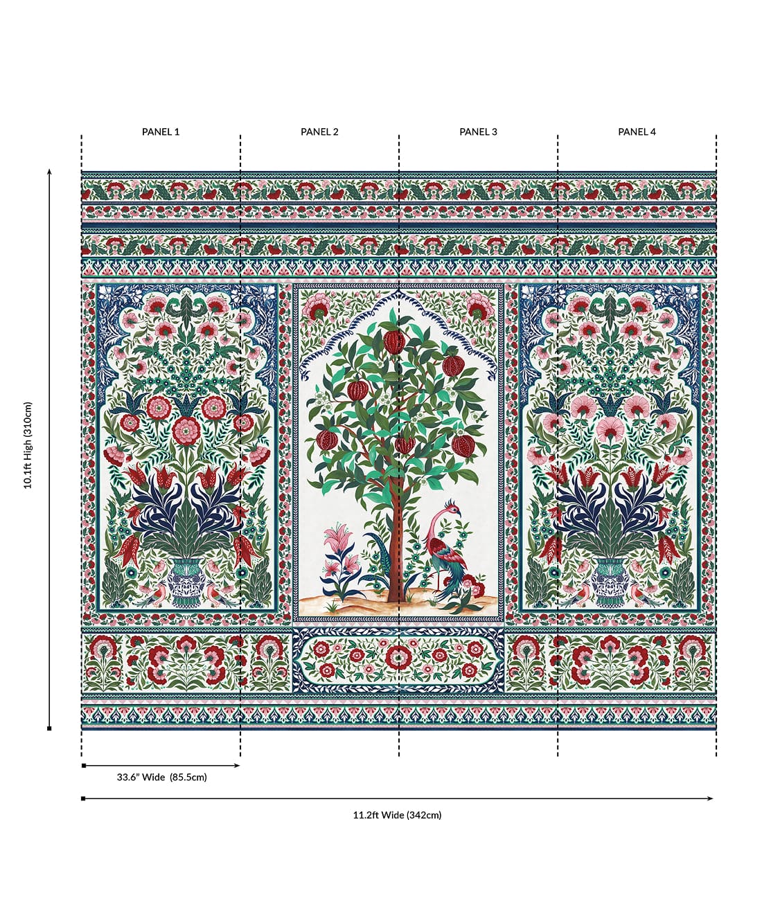 Pavilion Grasscloth Mural - Image 28
