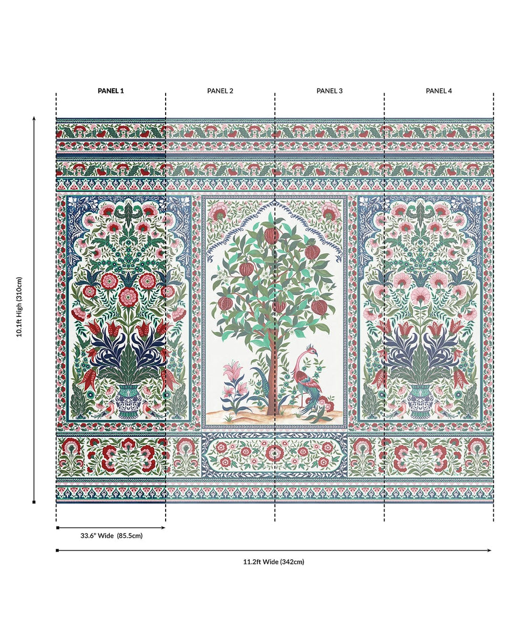 Pavilion Grasscloth Mural - Image 29