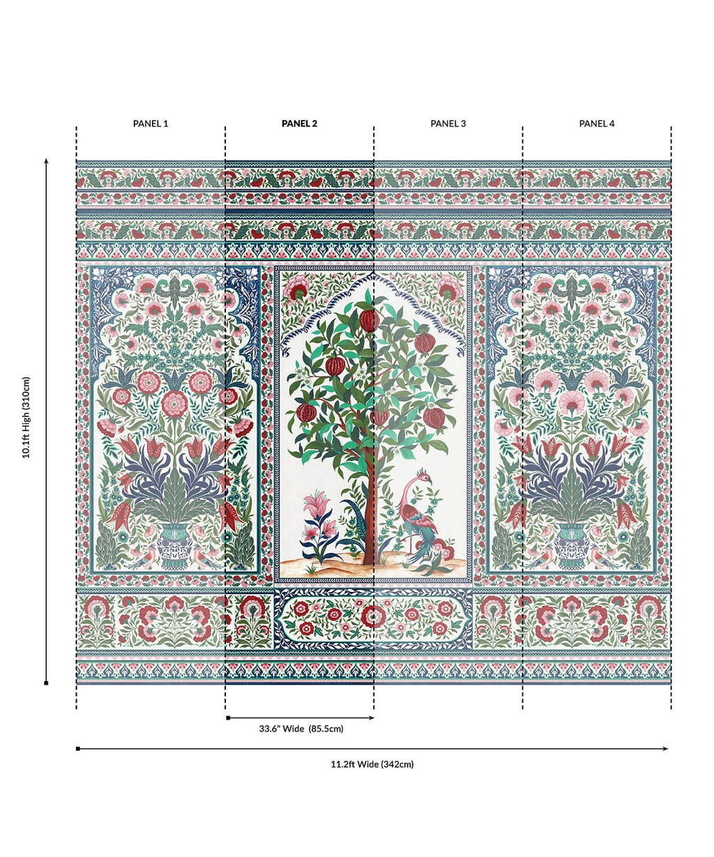 Pavilion Grasscloth Mural - Image 30