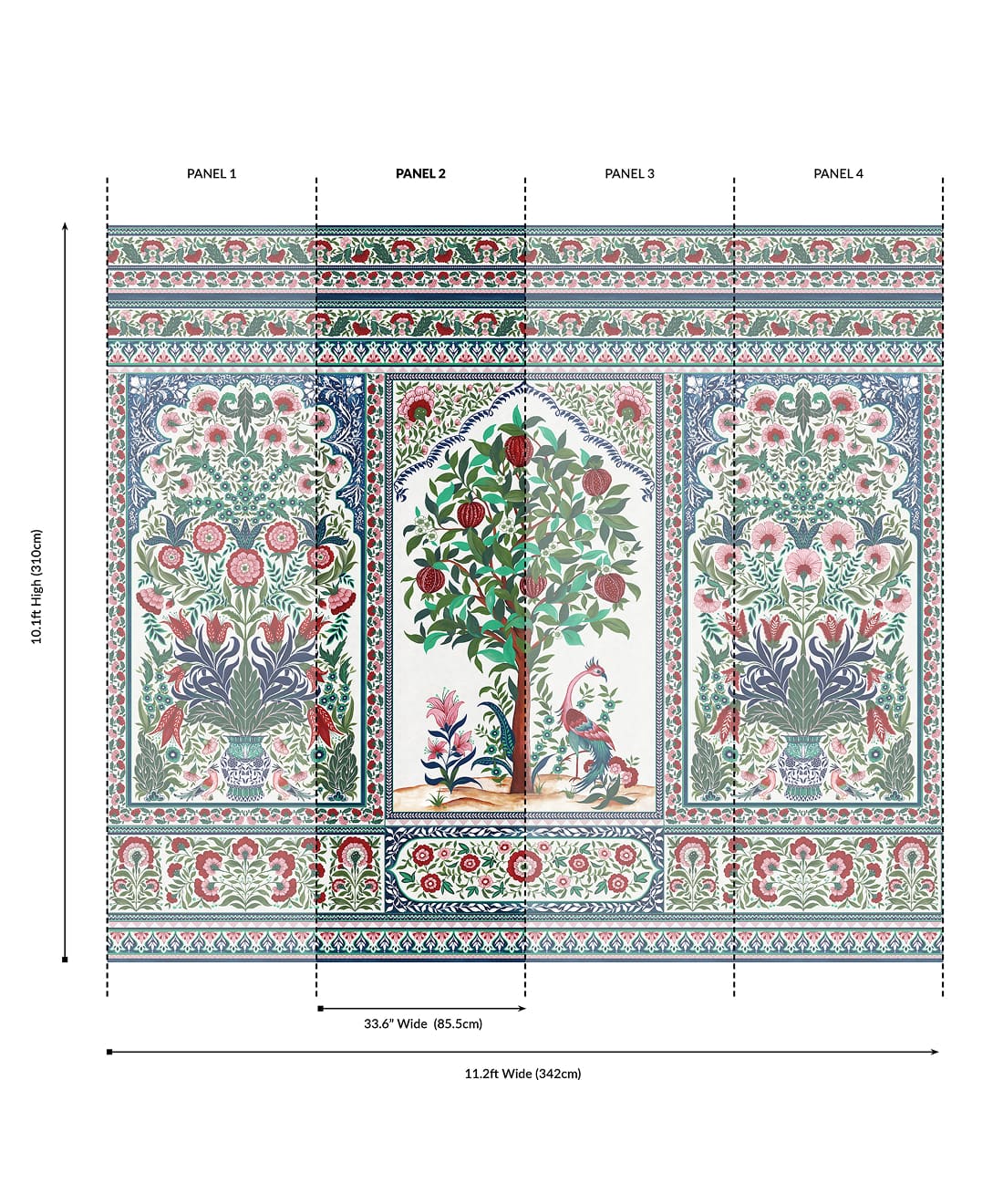 Pavilion Grasscloth Mural - Image 30